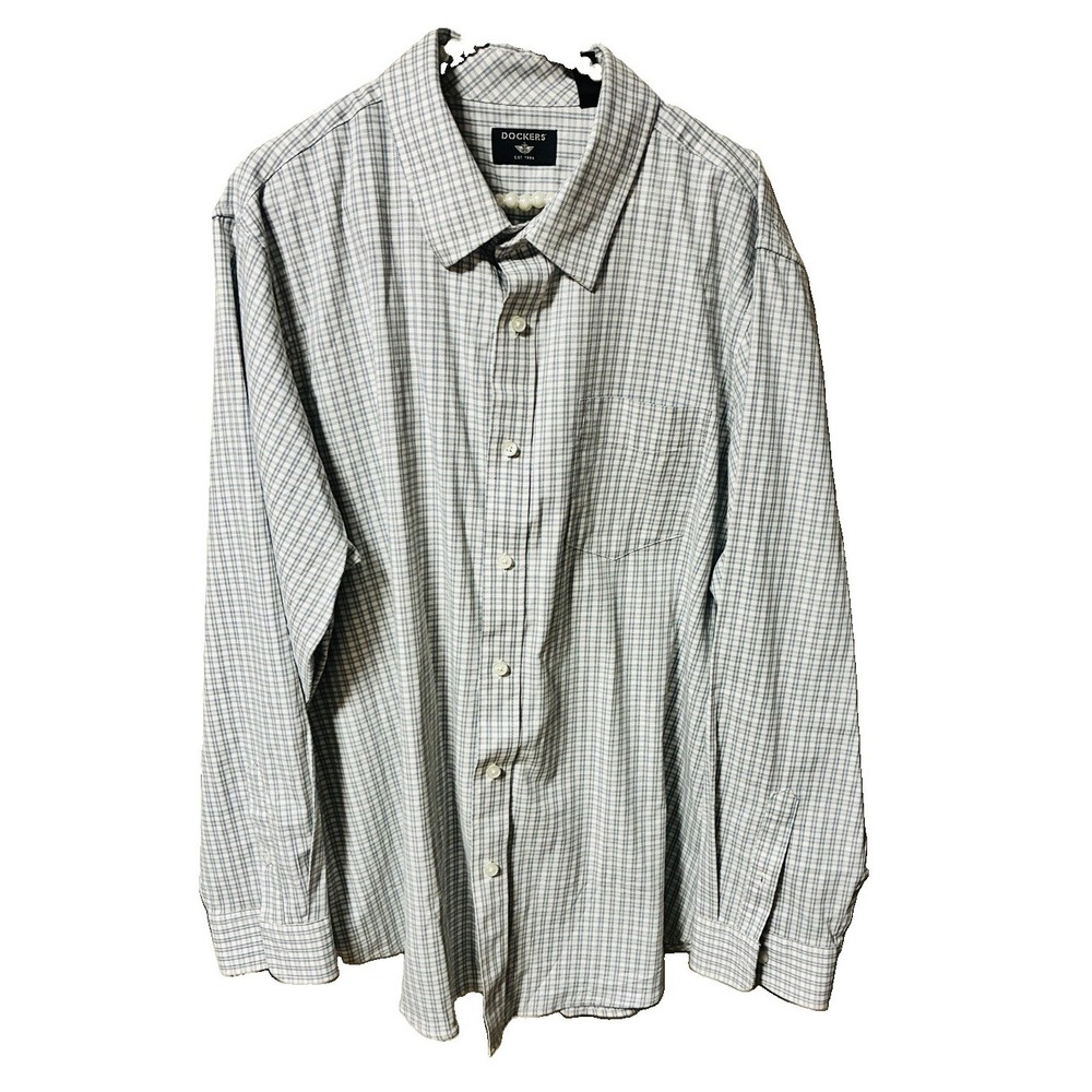 Dockers Men's Long Sleeved Button Down Striped Shirt SZ XL